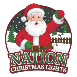 Nation Christmas Lights Logo Transparent